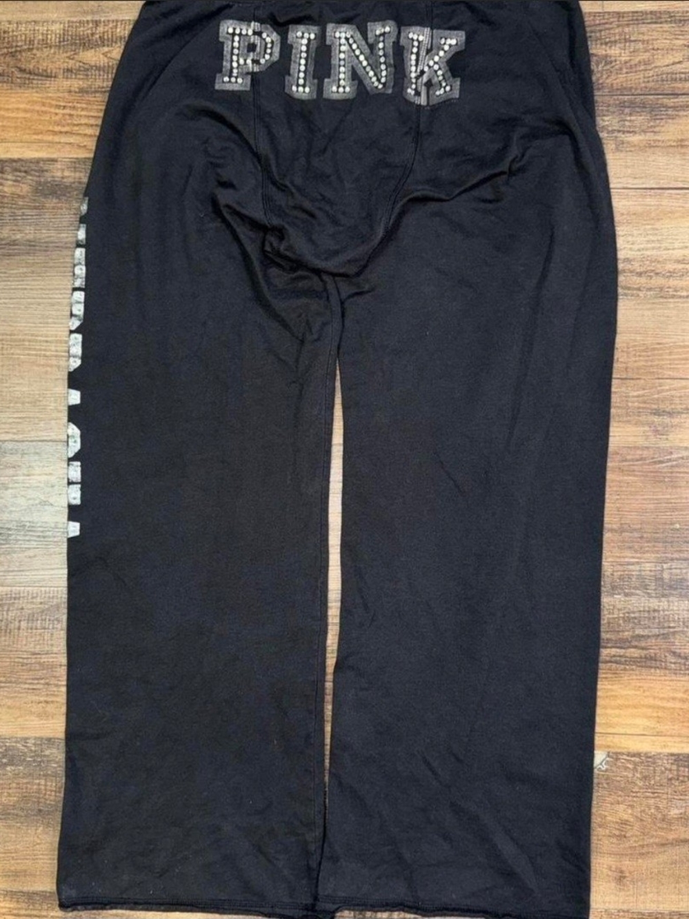 Victoria's Secret PINK Boyfriend Sweatpants with Rhinestone Logo
